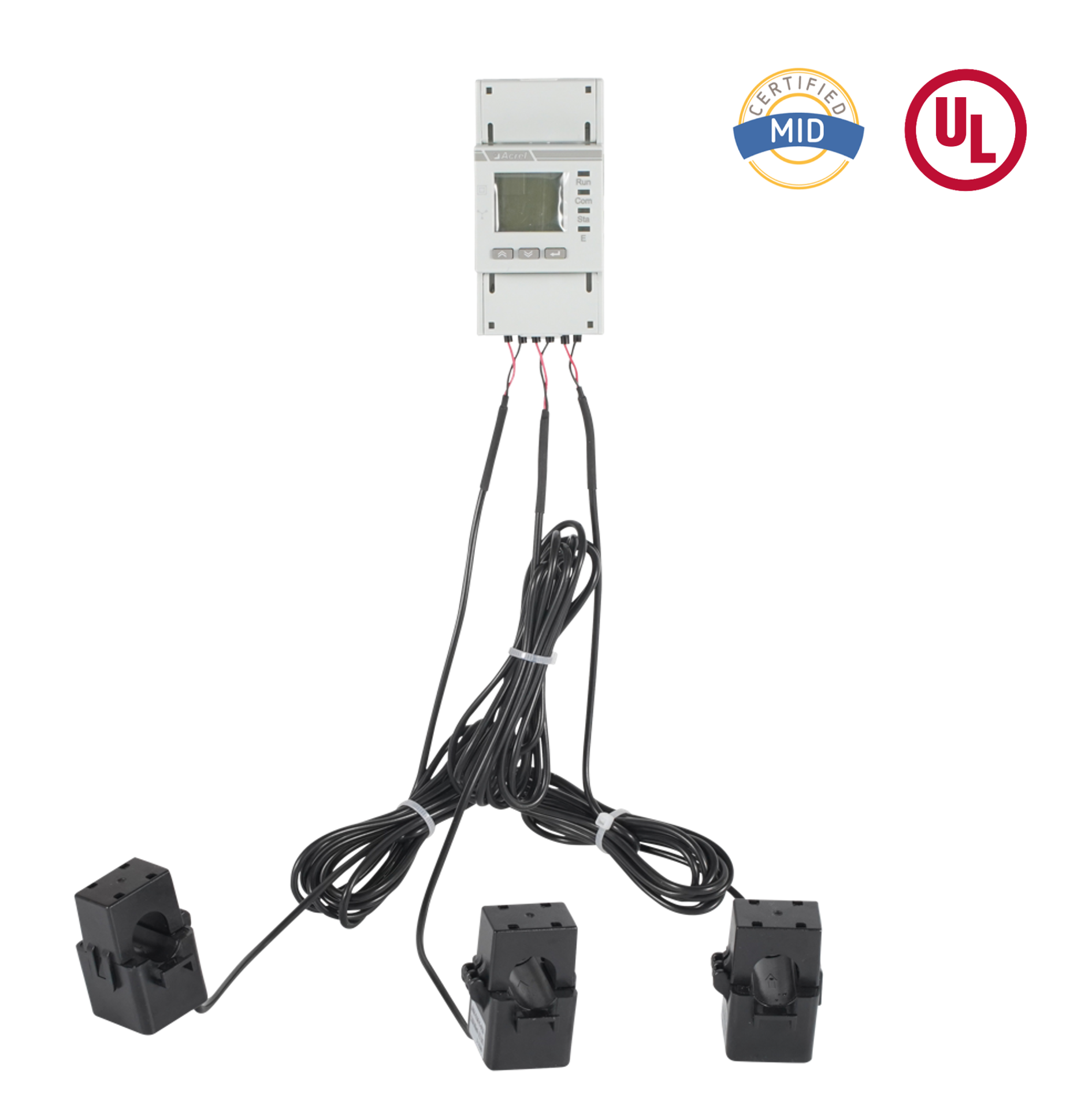 Contatore di energia trifase CA certificato UL con TA apribili