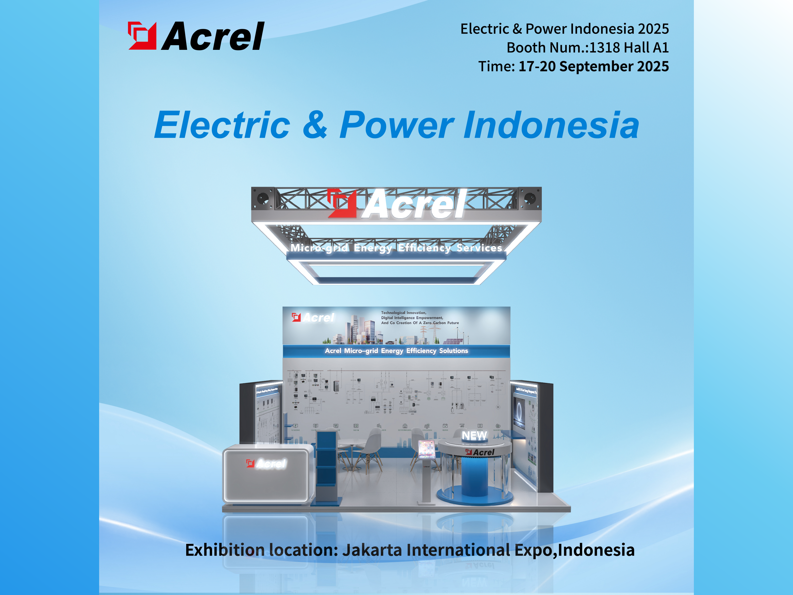 Acrel presenta soluzioni avanzate di gestione dell'energia all'Electric & Power Indonesia 2025